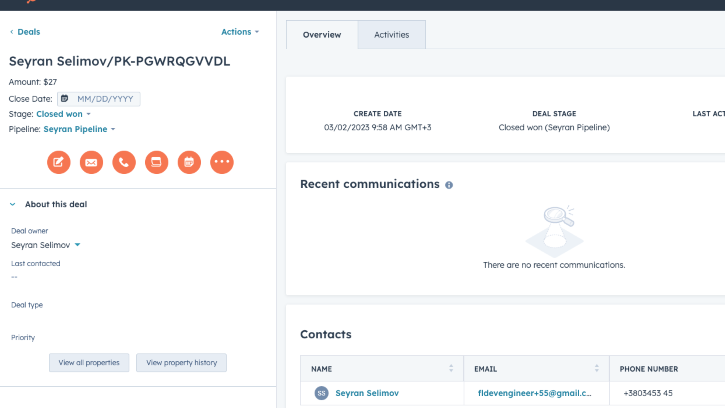 Create and/or update Deals and associate to specific pipelines/stages